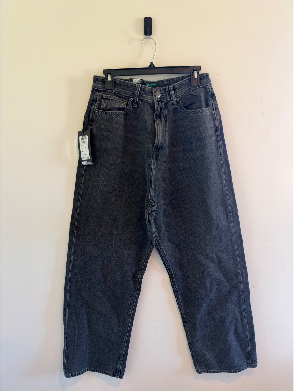 Jack & Jones Men’s Extra Baggy Jeans 29x32 Black Denim NWT